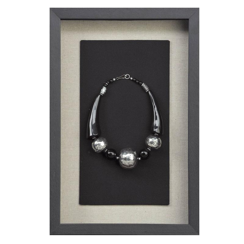Панно Necklace Wall Accessory II Черный Серебряный Панно Necklace Wall Accessory II Черный Серебряный в Брянске | Loft Concept