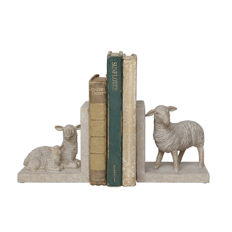 Держатель для книг Decor Sheep Белый бетон в Брянске | Loft Concept 