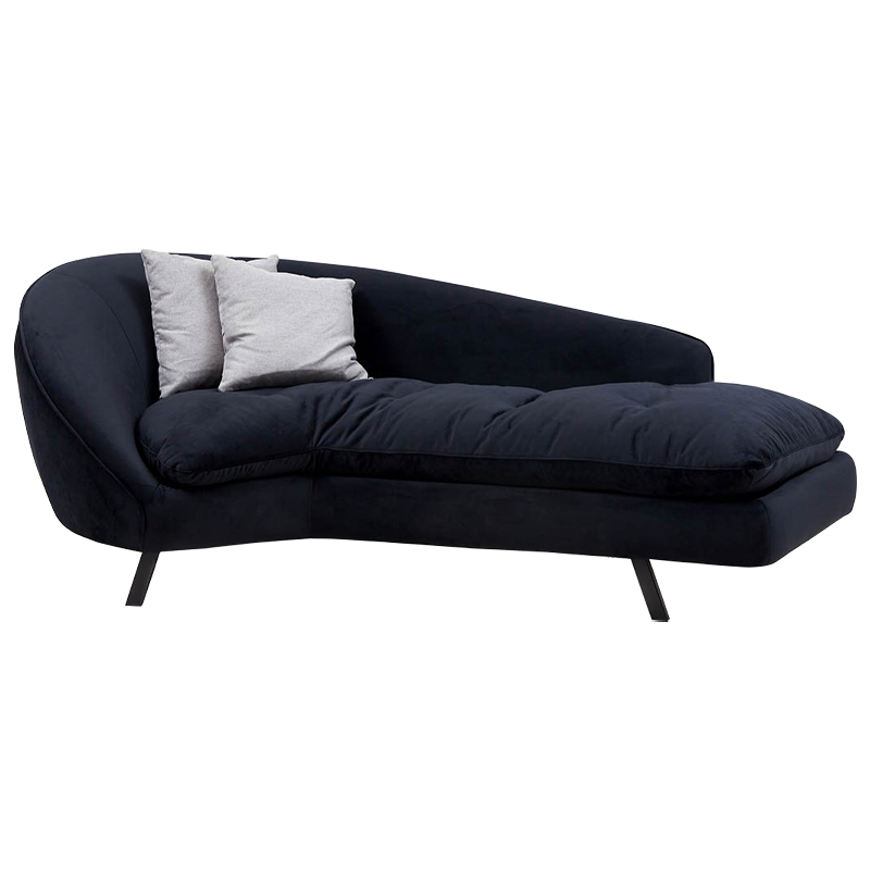 Диван Evangeline Dark Blue Sofa Темно-синий Черный Серый в Брянске | Loft Concept 