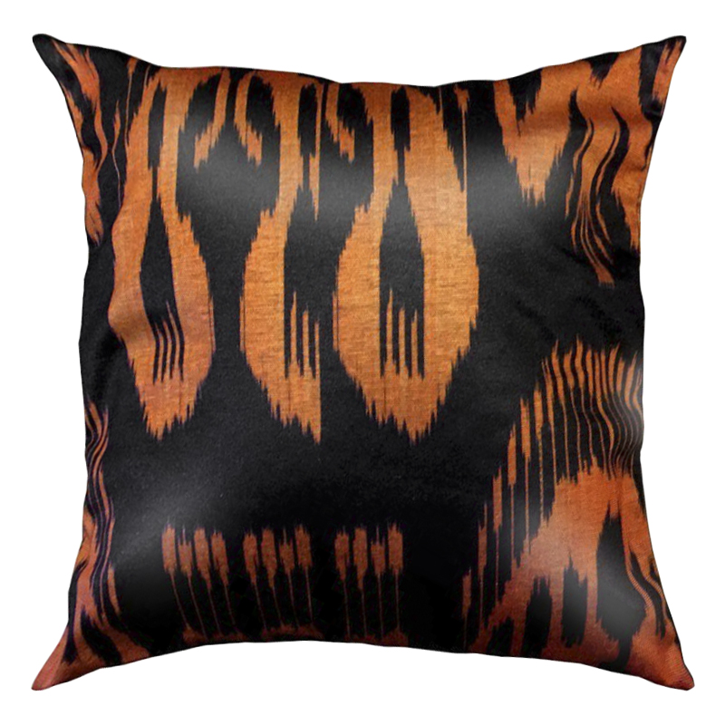 Подушка Orange and Black Черный Оранжевый Подушка Orange and Black Черный Оранжевый в Брянске | Loft Concept