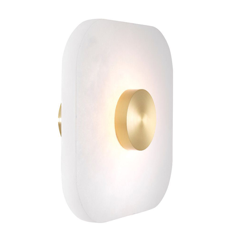 Бра Eichholtz Wall Lamp Aguaron S Латунь Белый Бра Eichholtz Wall Lamp Aguaron S Латунь Белый в Брянске | Loft Concept