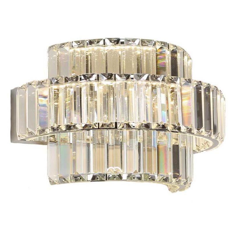 Бра Crystal Shine Linda Chrome Wall Lamp B Хром Прозрачный (Transparent) в Брянске | Loft Concept 