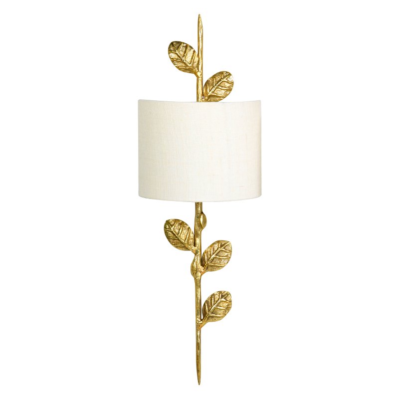 Бра Branch with Leaves Sconces Золотой Белый Бра Branch with Leaves Sconces Золотой Белый в Брянске | Loft Concept