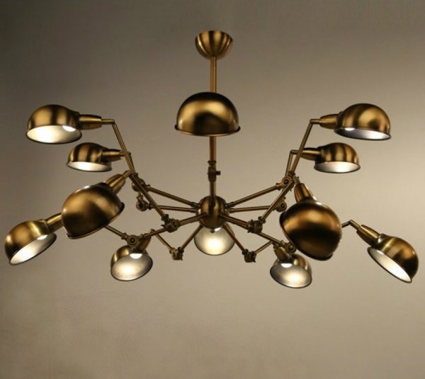 Подвесной светильник Gold Spider Chandelier Подвесной светильник Gold Spider Chandelier в Брянске | Loft Concept
