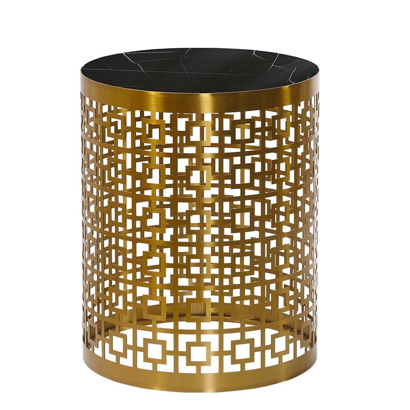 Приставной стол Artesia Side Table Table Black Глянцевое золото Черный в Брянске | Loft Concept 