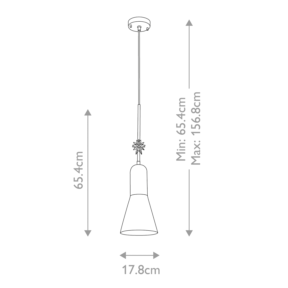  Подвесной светильник черного матового цвета с конусным плафоном 65 см Elstead Lighting в Брянске