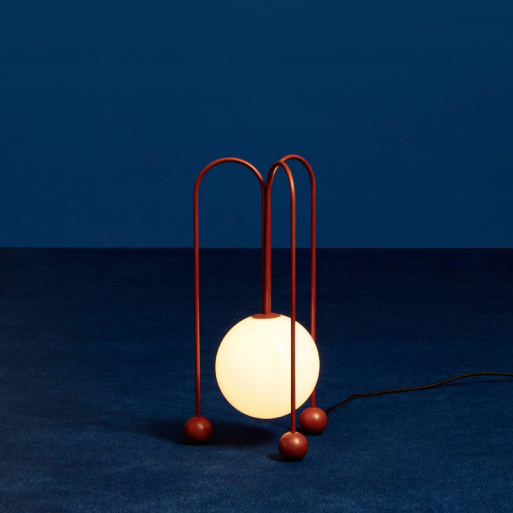 Настольная лампа Michael Anastassiades Fontana Amorosa Bell Красный Белый Настольная лампа Michael Anastassiades Fontana Amorosa Bell Красный Белый в Брянске | Loft Concept