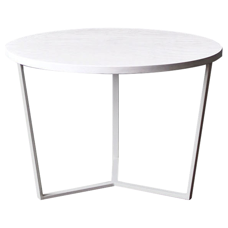 Кофейный стол Thea White Industrial Metal Rust Coffee Table Белый в Брянске | Loft Concept 
