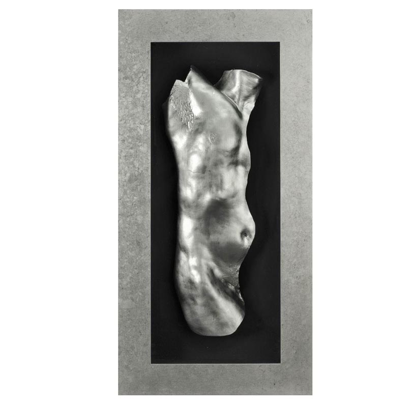 Панно Human Torso Man Серебряный Черный Панно Human Torso Man Серебряный Черный в Брянске | Loft Concept