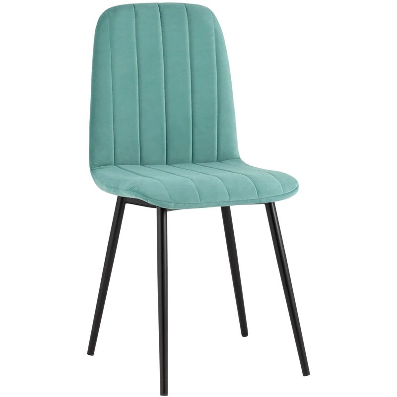 Стул Easy Chair Велюр Мятный цвет Мятный Черный Стул Easy Chair Велюр Мятный цвет Мятный Черный в Брянске | Loft Concept