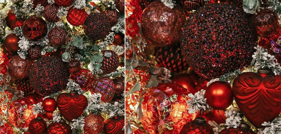 Дизайнерская Ель Заснеженная с Красными шарами Green and Red Spiral Дизайнерская Ель Заснеженная с Красными шарами Green and Red Spiral - Loft-Concept в Брянске