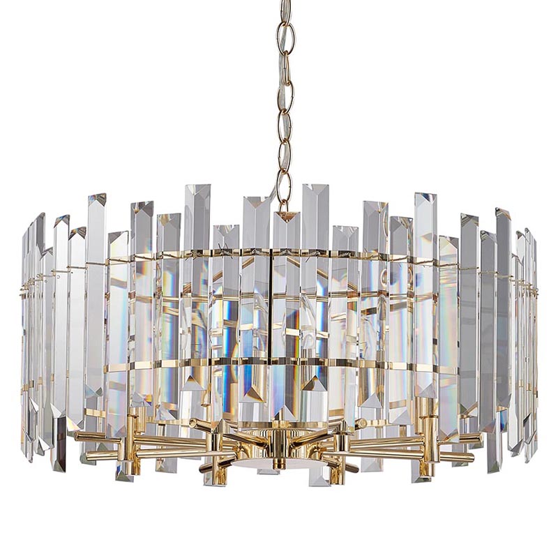 Люстра Langley Chandelier gold 60 Золотой Прозрачный Люстра Langley Chandelier gold 60 Золотой Прозрачный в Брянске | Loft Concept