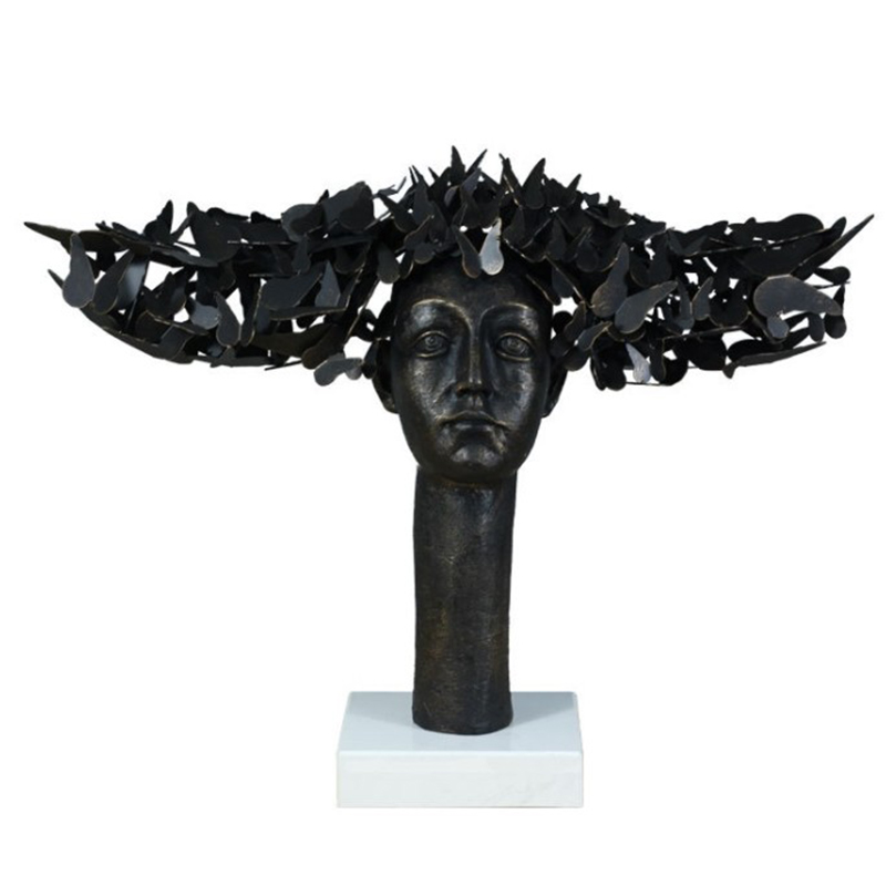 Статуэтка Butterflies on the Head Золотой Черный Статуэтка Butterflies on the Head Золотой Черный в Брянске | Loft Concept