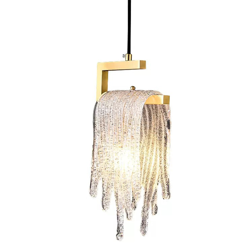 Подвесной светильник Fused Glass Hanging lamp Золотой Подвесной светильник Fused Glass Hanging lamp Золотой в Брянске | Loft Concept