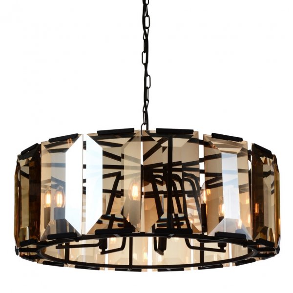 Люстра Harlow Crystal Round 8 Amber Черный Янтарь (Amber) в Брянске | Loft Concept 