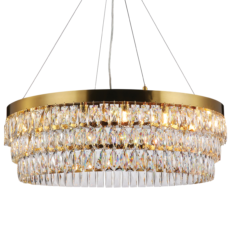 Люстра Lunet Chandelier 80 Глянцевое золото Прозрачный Люстра Lunet Chandelier 80 Глянцевое золото Прозрачный в Брянске | Loft Concept