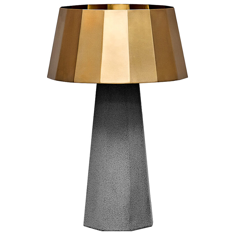 Настольная лампа Noe Concrete table lamp Серый Золотой Настольная лампа Noe Concrete table lamp Серый Золотой в Брянске | Loft Concept