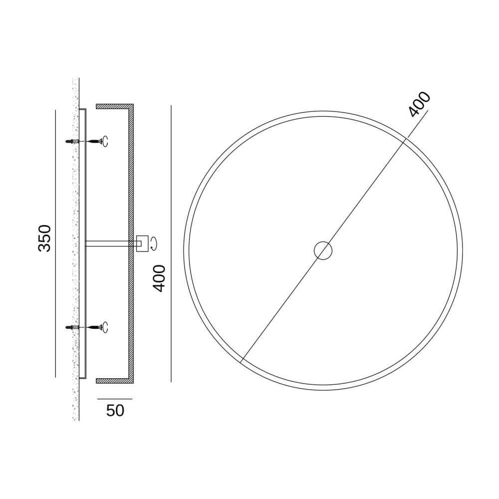 Люстра потолочная круглая минималистичная Perfection of Geometry в Брянске