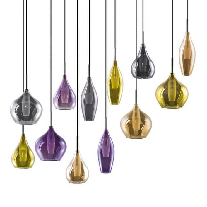 Люстра Candiano Multicolor 12 Light Мульти Хром в Брянске | Loft Concept 