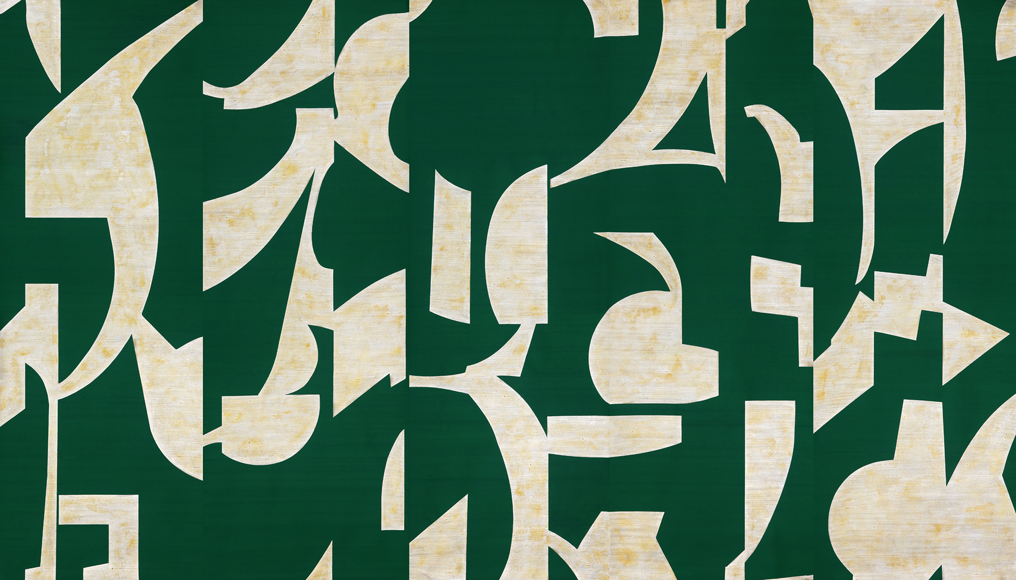 Обои ручная роспись в стиле Арт-деко Symphony Original colourway on Jade silk dupion Обои ручная роспись в стиле Арт-деко Symphony Original colourway on Jade silk dupion - постер Loft-Concept в Брянске