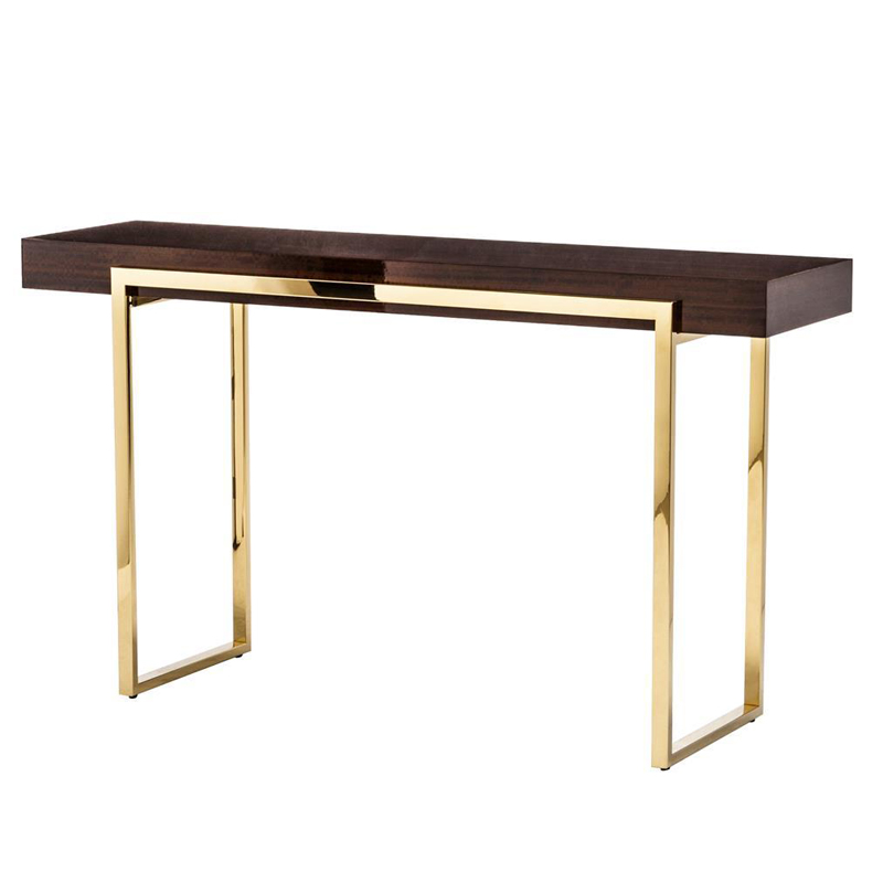 Консоль Conval Console Глянцевое золото Коричневый Консоль Conval Console Глянцевое золото Коричневый в Брянске | Loft Concept