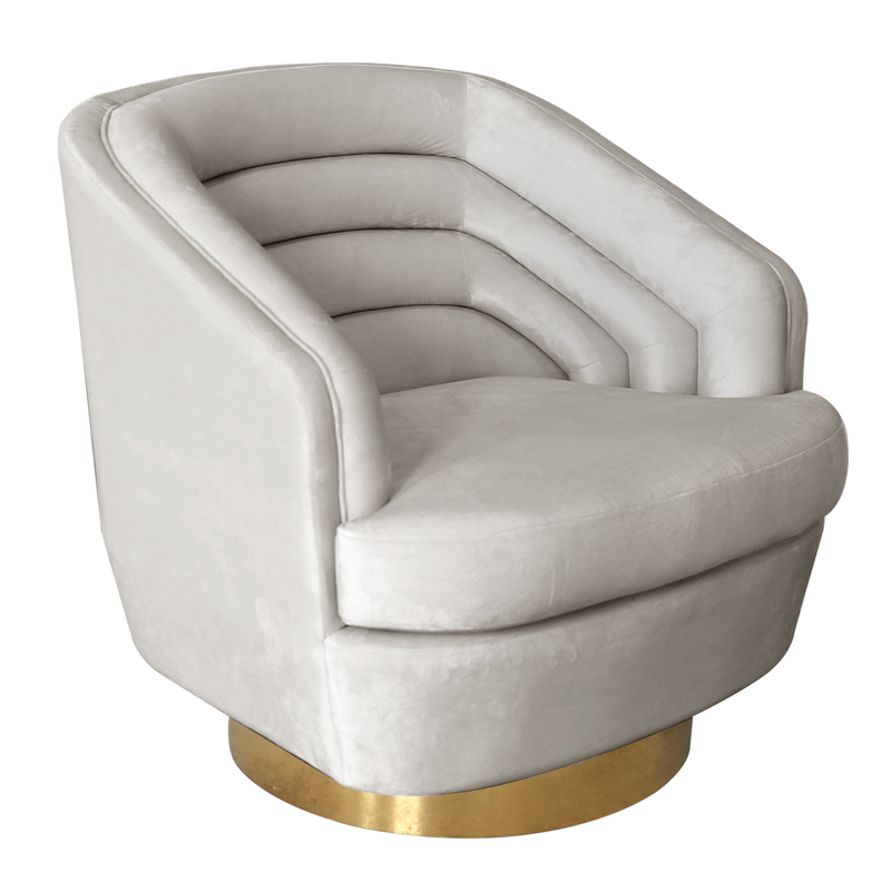 Кресло Henrietta Armchair кремовый велюр Кремовый Золотой Кресло Henrietta Armchair кремовый велюр Кремовый Золотой в Брянске | Loft Concept