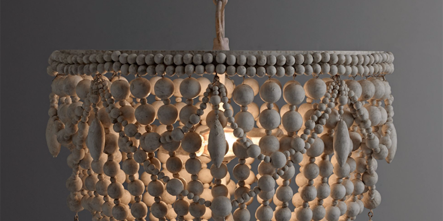 Люстра RH Anselme White Wood Weathered Chandelier Люстра RH Anselme White Wood Weathered Chandelier - Loft-Concept в Брянске