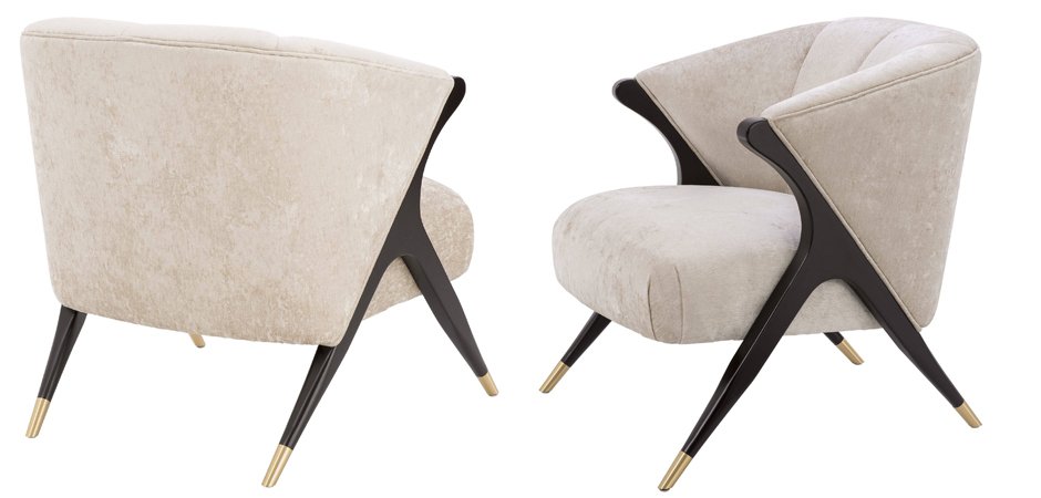 Кресло Eichholtz Chair Pavone White Кресло Eichholtz Chair Pavone White - Loft-Concept в Брянске