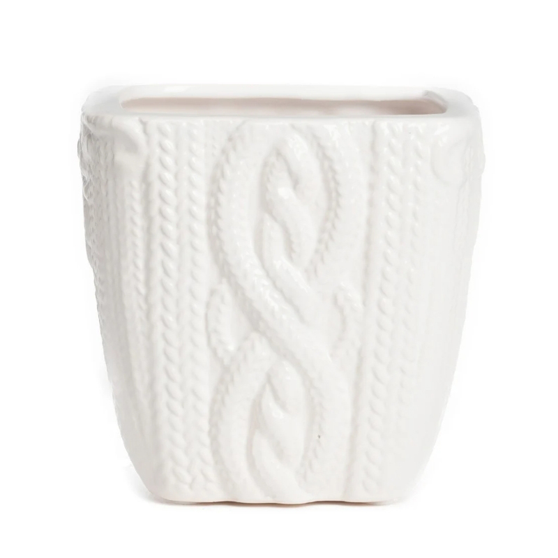 Ваза Knitted Pattern Белый Ваза Knitted Pattern Белый в Брянске | Loft Concept