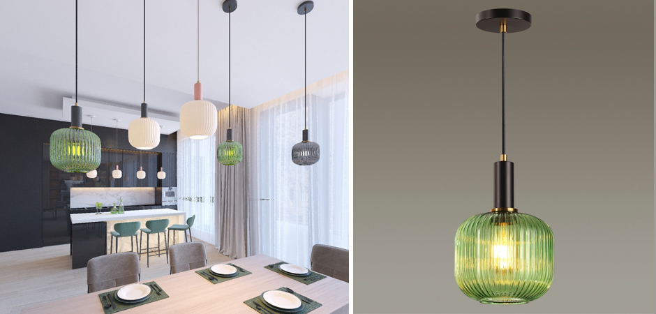 Подвесной светильник Ferm Living chinese lantern Green Подвесной светильник Ferm Living chinese lantern Green - Loft-Concept в Брянске