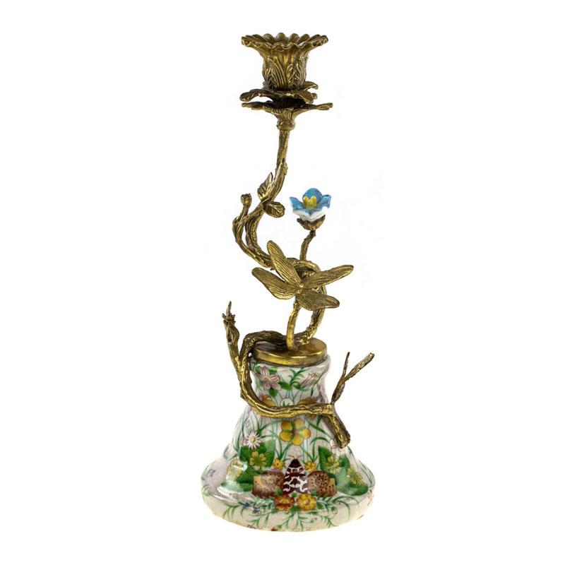 Подсвечник Curly Flower Bronze Мульти Бронза Подсвечник Curly Flower Bronze Мульти Бронза в Брянске | Loft Concept