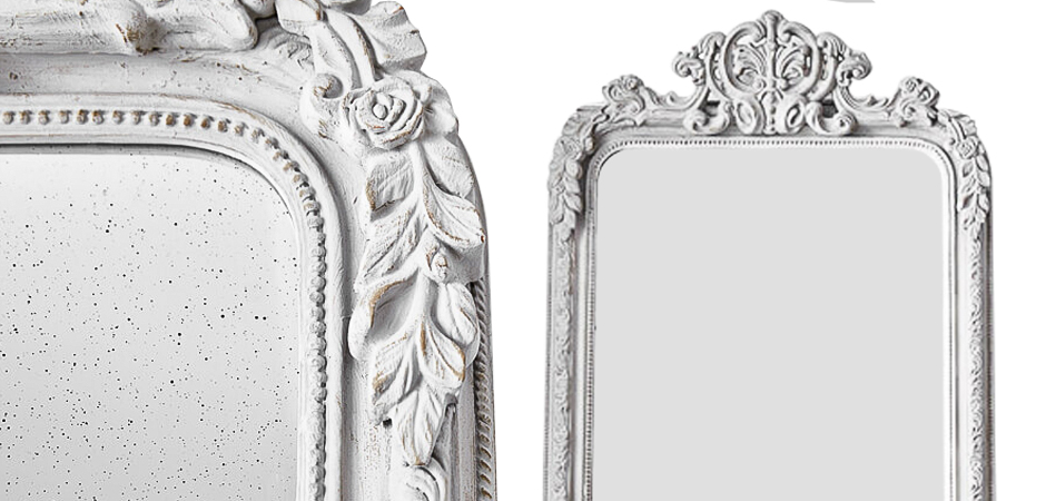 Зеркало Aged White Mirror Зеркало Aged White Mirror - Loft-Concept в Брянске