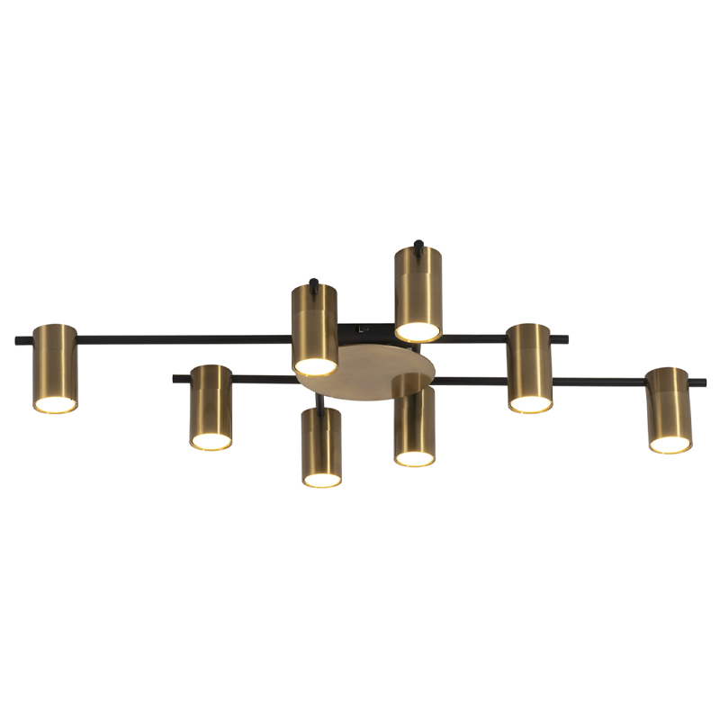 Потолочный светильник Tribes Chandelier Gold Черный Золотой Потолочный светильник Tribes Chandelier Gold Черный Золотой в Брянске | Loft Concept