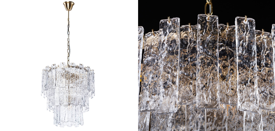 Люстра Iceberg Glass с Рельефным стеклом Люстра Iceberg Glass с Рельефным стеклом - Loft-Concept в Брянске