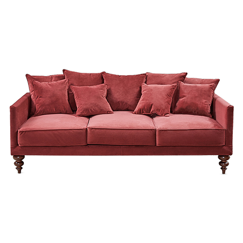 Диван Graceful Details Sofa Crimson Коричневый Малиновый (Crimson) Диван Graceful Details Sofa Crimson Коричневый Малиновый (Crimson) в Брянске | Loft Concept