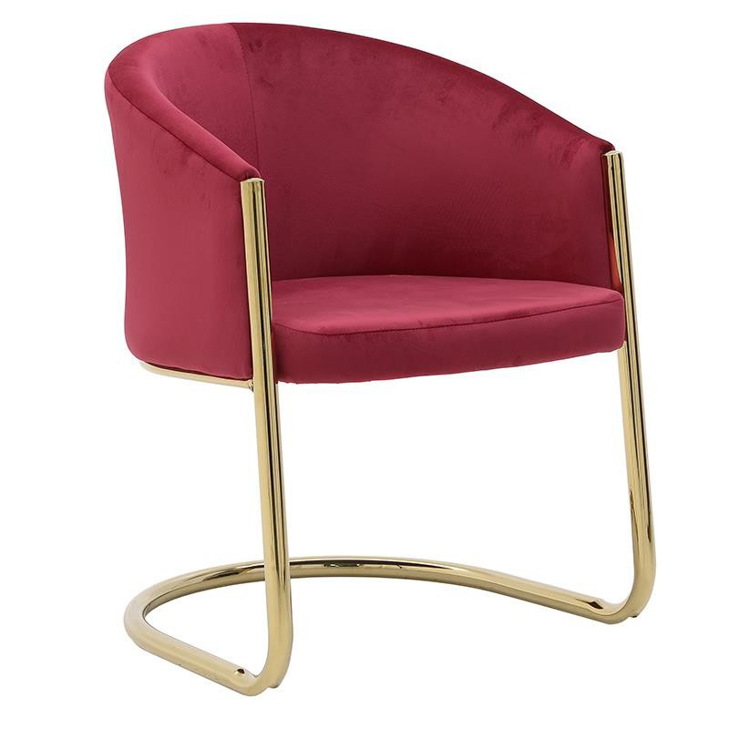 Стул Imelda Chair Crimson Малиновый (Crimson) Глянцевое золото Стул Imelda Chair Crimson Малиновый (Crimson) Глянцевое золото в Брянске | Loft Concept