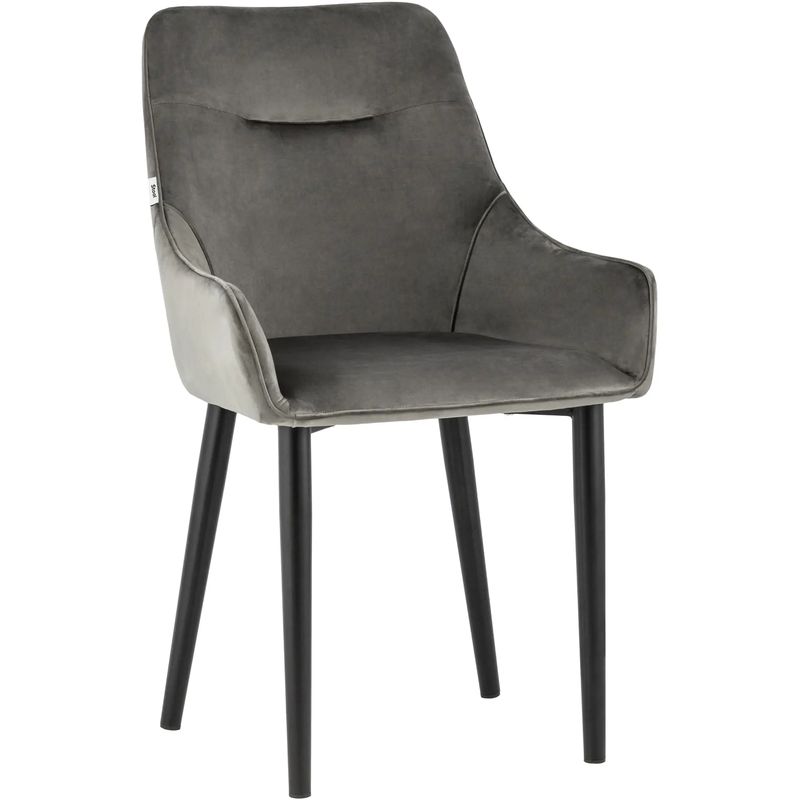 Стул Joan Chair Велюр Графит Графит Черный Стул Joan Chair Велюр Графит Графит Черный в Брянске | Loft Concept