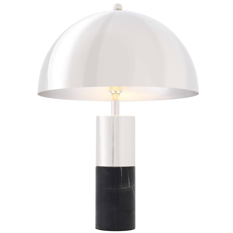 Настольная лампа Eichholtz Table Lamp Flair nickel Никель Черный Настольная лампа Eichholtz Table Lamp Flair nickel Никель Черный в Брянске | Loft Concept