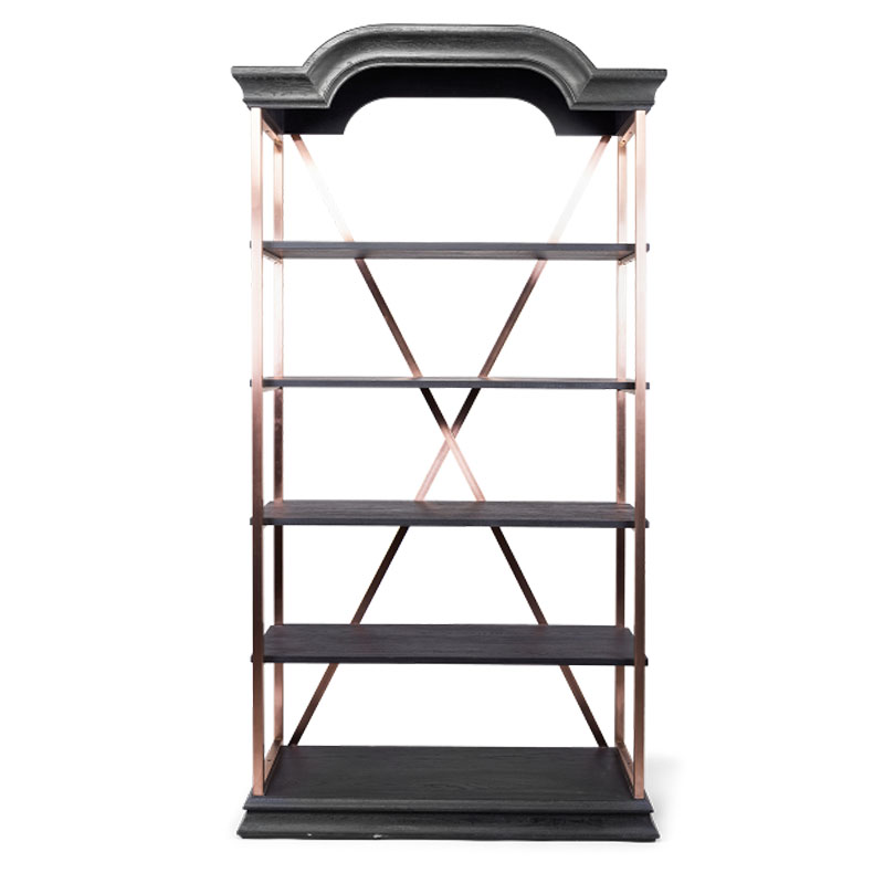 Стеллаж Everild Rack Бронза Черный Стеллаж Everild Rack Бронза Черный в Брянске | Loft Concept