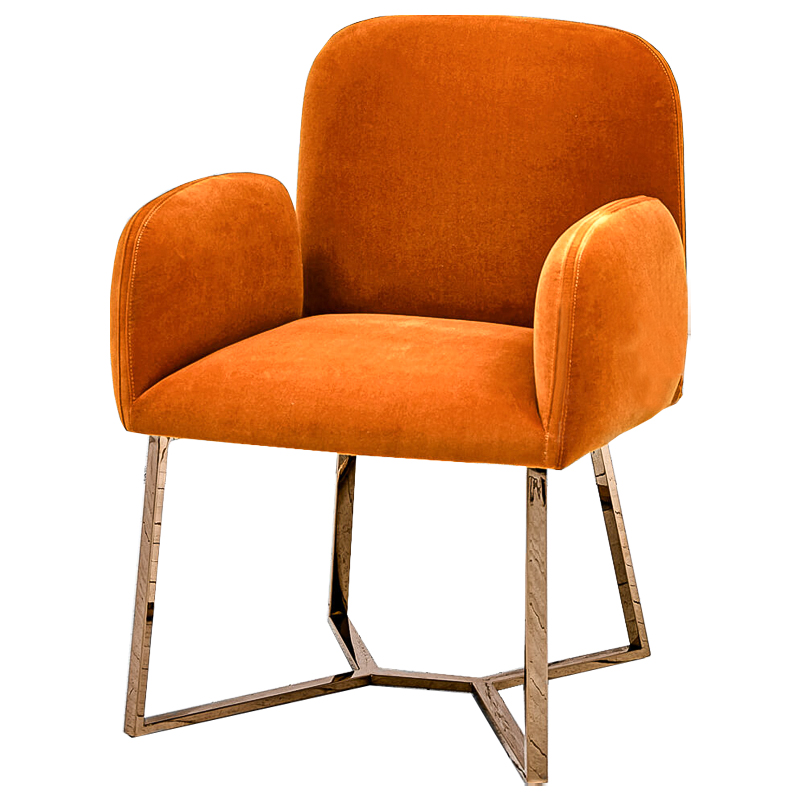 Стул Clifford Stool Orange Оранжевый Розовое золото Стул Clifford Stool Orange Оранжевый Розовое золото в Брянске | Loft Concept
