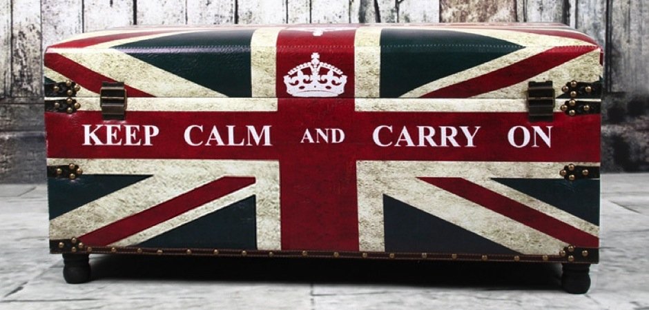 Сундук Union Jack Leather "Keep calm and..." - фото №1