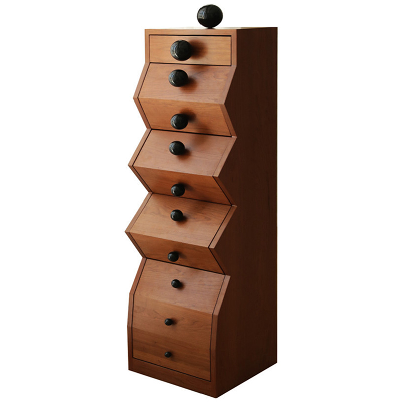 Комод Garton Wooden Forms Chest Of Drawers Коричневый Черный Комод Garton Wooden Forms Chest Of Drawers Коричневый Черный в Брянске | Loft Concept