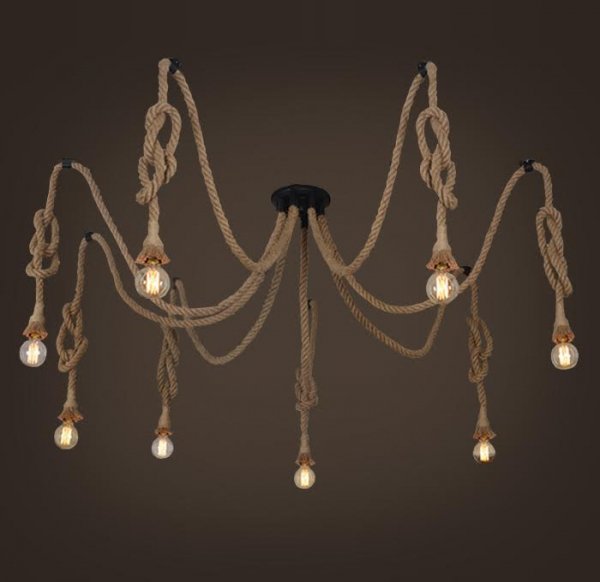 Подвесной светильник Rope Octopus Подвесной светильник Rope Octopus в Брянске | Loft Concept