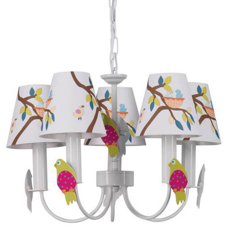 Люстра Сolored Nestlings Chandelier Мульти Белый Люстра Сolored Nestlings Chandelier Мульти Белый в Брянске | Loft Concept