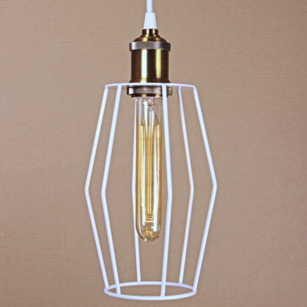 Подвесной светильник Wire Cage Pendant Spauk White Белый в Брянске | Loft Concept 