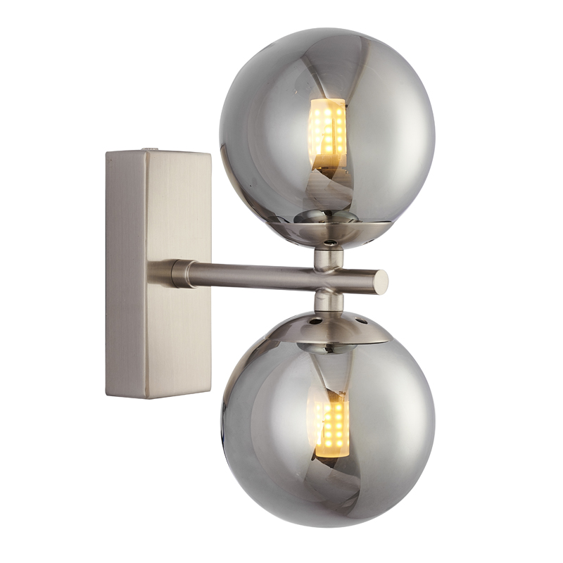 Бра Berries Sconce smok Никель Стекло Смок Бра Berries Sconce smok Никель Стекло Смок в Брянске | Loft Concept
