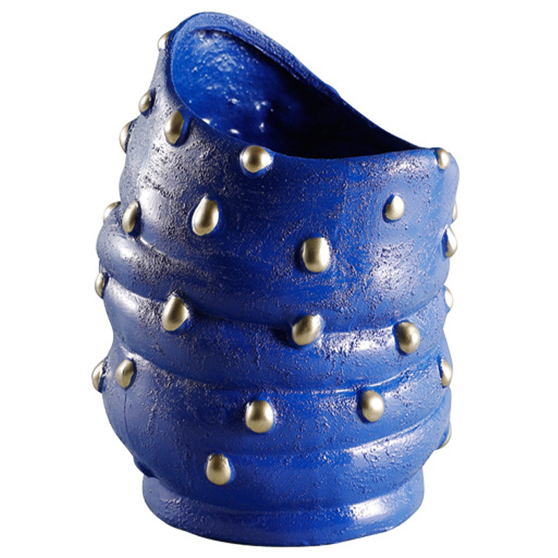 Ваза Molecule Collection Vase Blue Gold Синий Золотой Ваза Molecule Collection Vase Blue Gold Синий Золотой в Брянске | Loft Concept