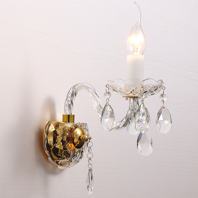 Бра Melisa Sconce One Глянцевое золото Прозрачный Бра Melisa Sconce One Глянцевое золото Прозрачный в Брянске | Loft Concept