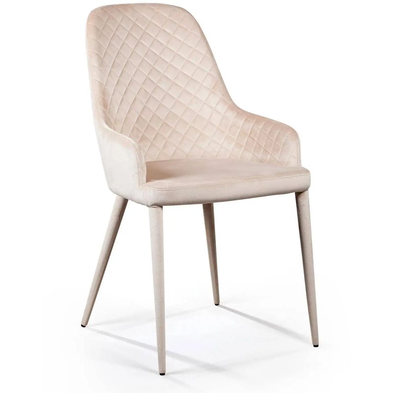 Стул Douglas Rhombus Chair Бежевый Велюр Бежевый Стул Douglas Rhombus Chair Бежевый Велюр Бежевый в Брянске | Loft Concept
