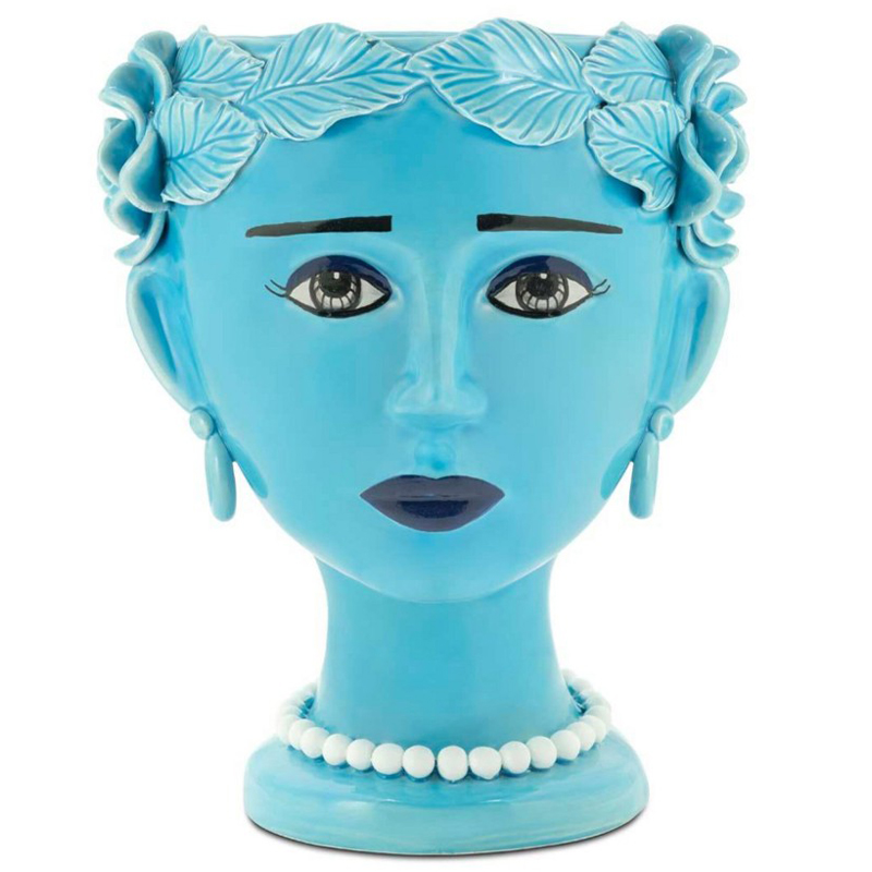Ваза Vase Selva Blissful Turquoise Бирюзовый Ваза Vase Selva Blissful Turquoise Бирюзовый в Брянске | Loft Concept